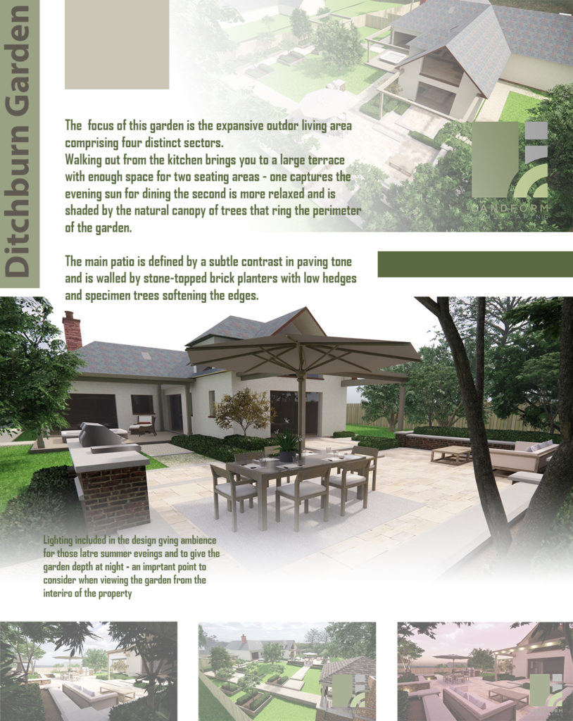 Garden design artboard